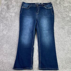 Wallflower Jeans Women’s 20 Short Blue Bootcut Stretch Dark Wash Legendary Fit